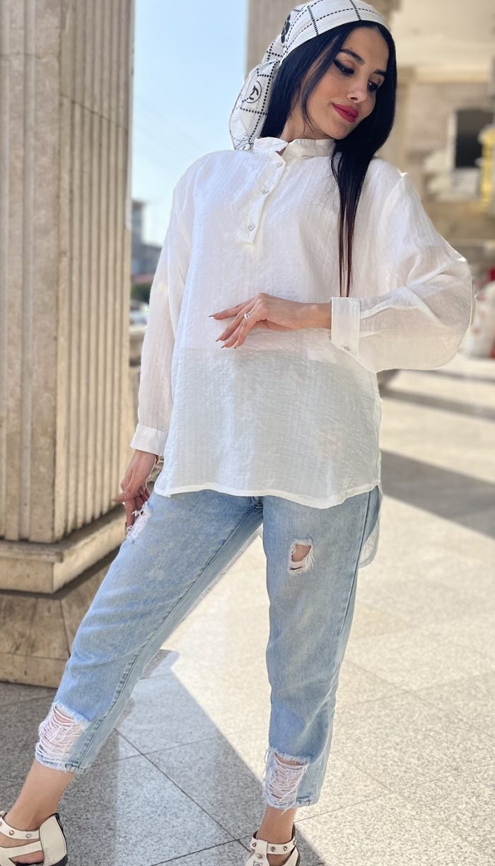 مانتو  پیراهنی کوتاه کد 1145 - Image 7