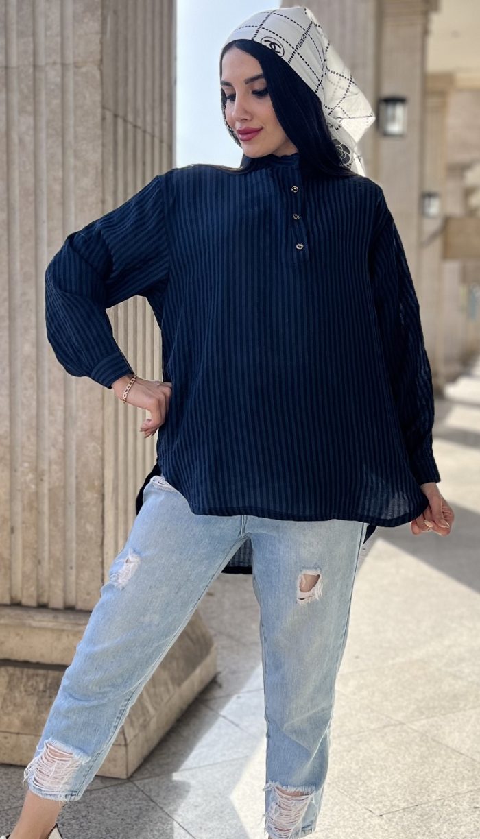 مانتو  پیراهنی کوتاه کد 1145 - Image 9