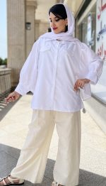 مانتو آستین پفی کریستال کد 1153 - Image 6