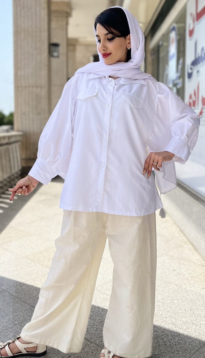 مانتو آستین پفی کریستال کد 1153 - Image 6
