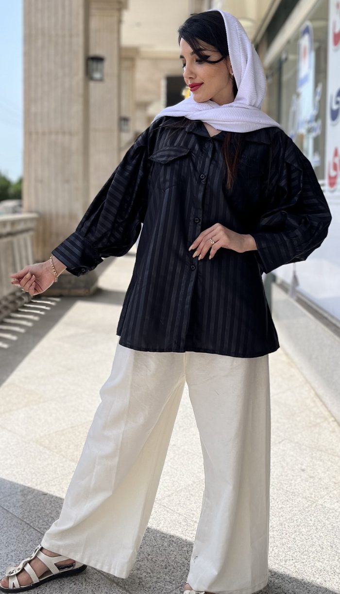 مانتو آستین پفی کریستال کد 1153 - Image 7