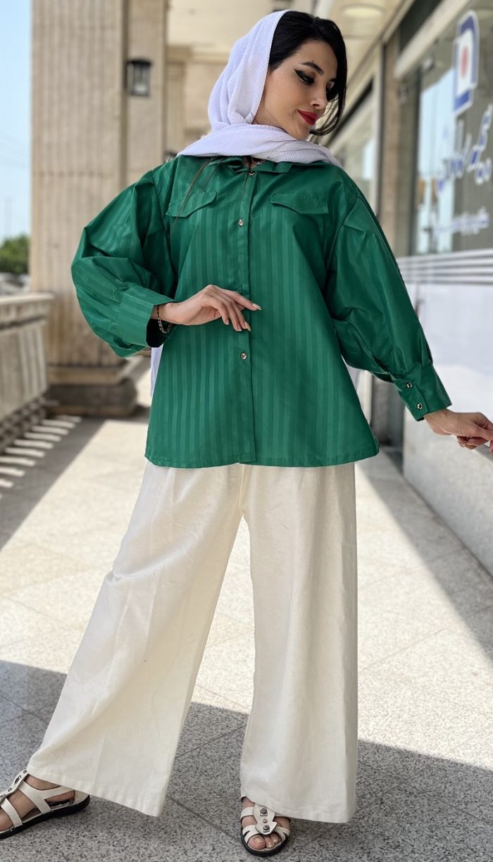 مانتو آستین پفی کریستال کد 1153 - Image 4