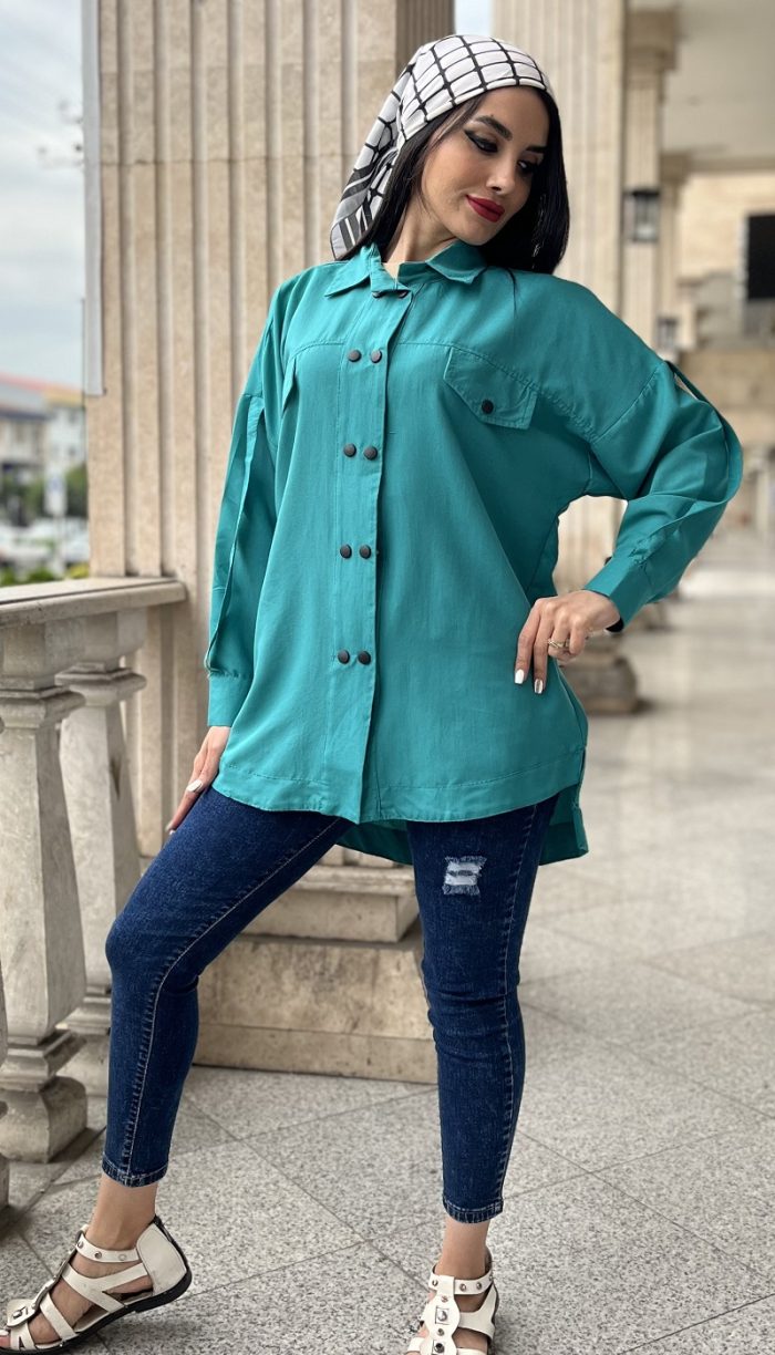مانتو جلو پانچ کد 1155 - Image 5