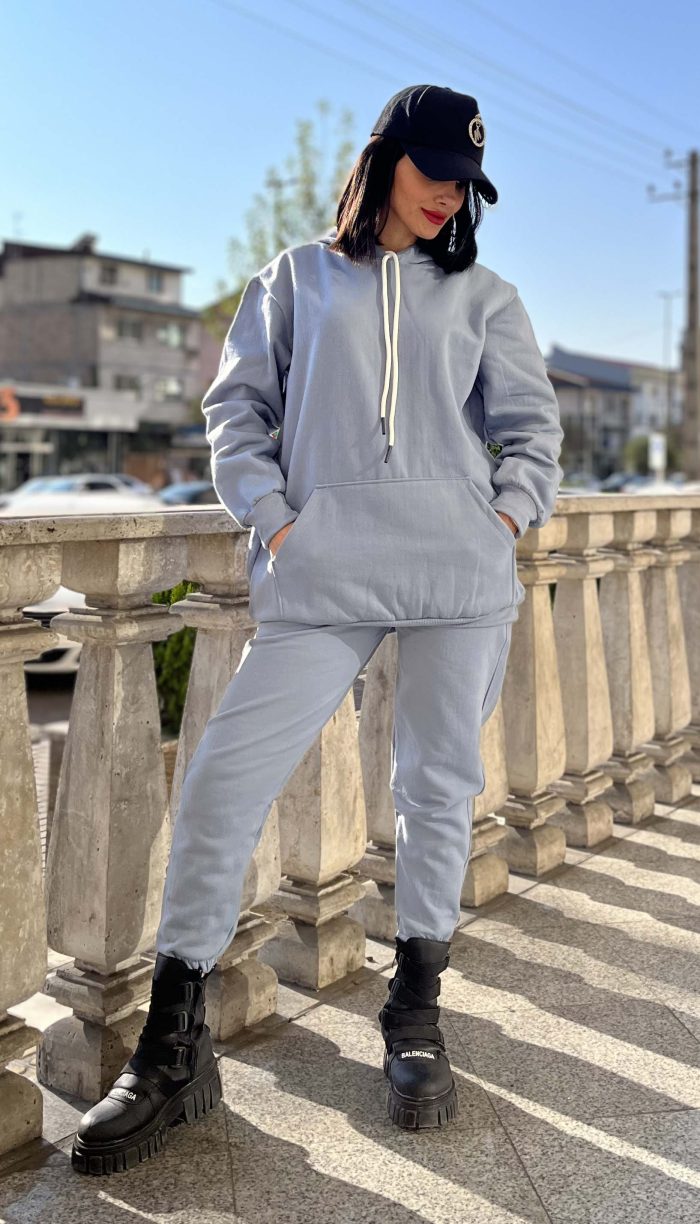 ست هودی و شلوار جاگر 3 نخ کد 1216 - Image 3
