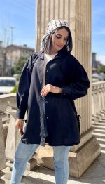 مانتو دو جیب بغل بندی کد 1267 - Image 9