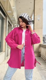 مانتو دو جیب بغل بندی کد 1299 - Image 9