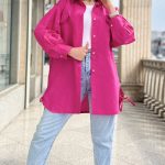 مانتو دو جیب بغل بندی کد 1299