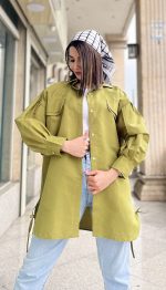 مانتو دو جیب بغل بندی کد 1299 - Image 13
