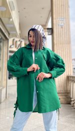 مانتو دو جیب بغل بندی کد 1299 - Image 11
