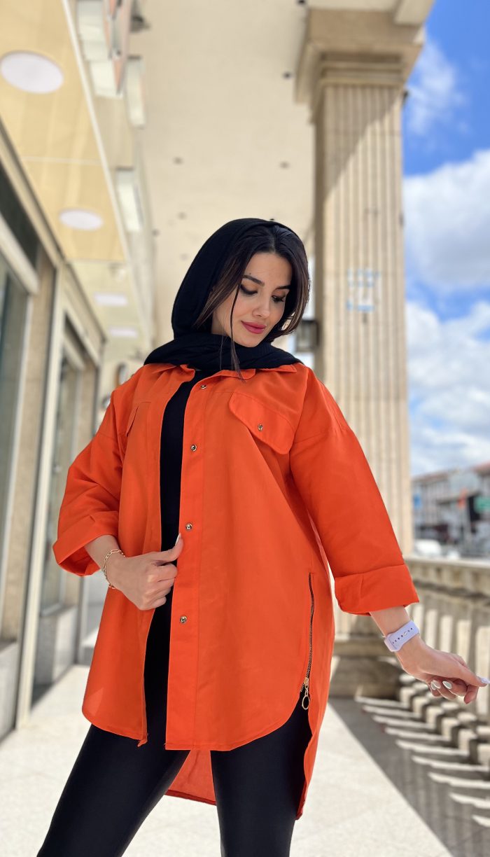 مانتو بغل زیپ کد 1293 - Image 10