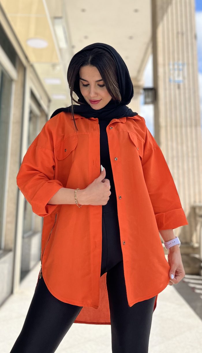 مانتو بغل زیپ کد 1293 - Image 6