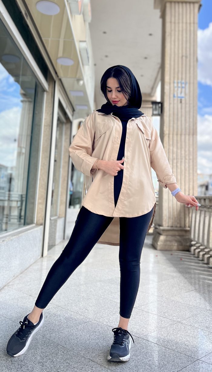 مانتو بغل زیپ کد 1293 - Image 3