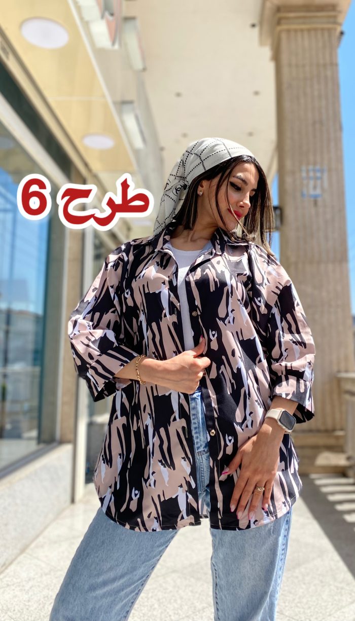 مانتو طرحدار خنک تابستانه کد 1309 - Image 7