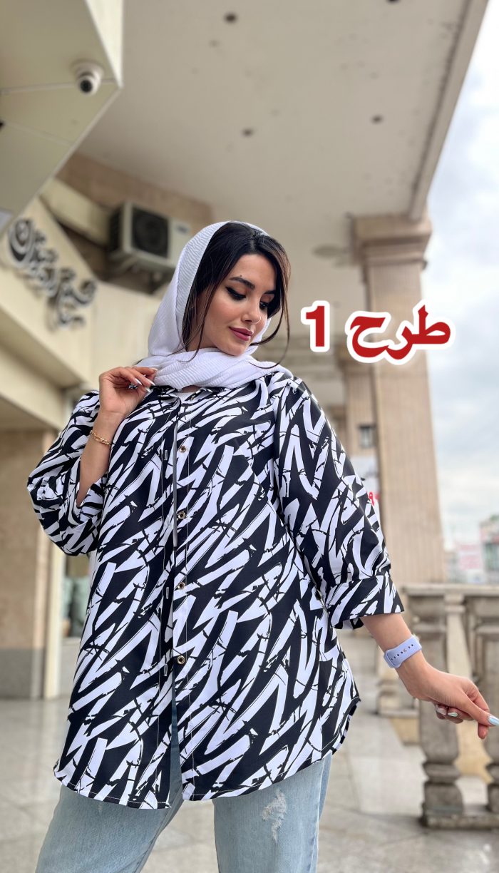 مانتو طرحدار خنک تابستانه کد 1309 - Image 6