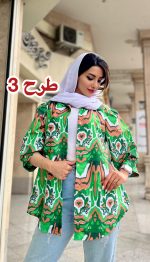 مانتو طرحدار خنک تابستانه کد 1309 - Image 4