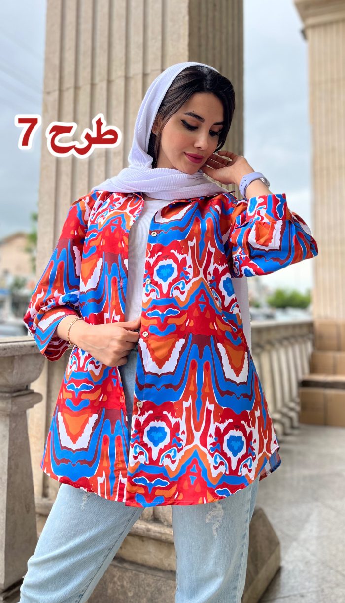 مانتو طرحدار خنک تابستانه کد 1309 - Image 2