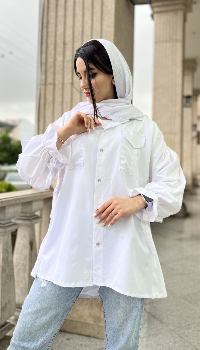 مانتو آستین عروسکی کد 1311 - Image 10
