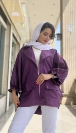 مانتو اسپرت دو جیب کد 1308 - Image 9