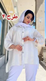 مانتو راه راه تابستانه کد 1319 - Image 4