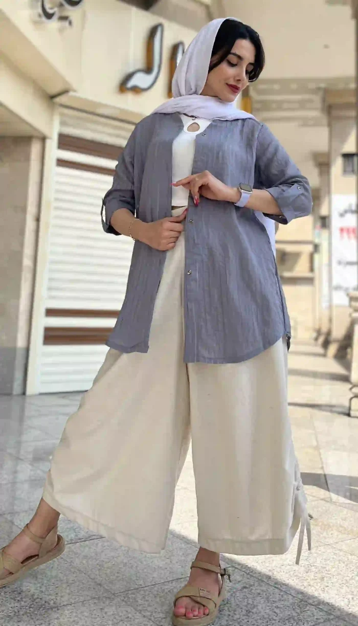 مانتو کریشه تابستانه کد 1324 - Image 4