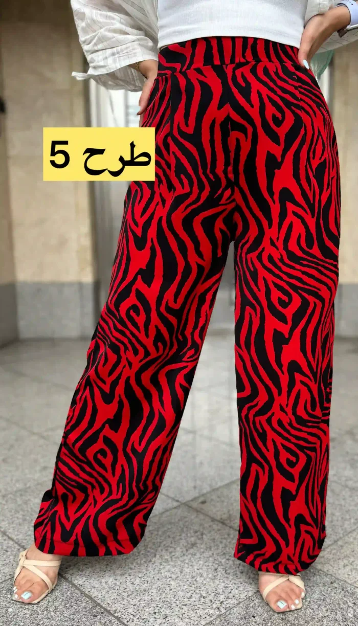 شلوار طرحدار الیزه کد 1347 - Image 3