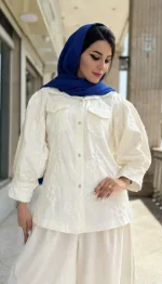 مانتو مزونی ژاکارد کد 1349 - Image 5