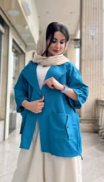 مانتو جیب پاکتی تابستانه کد 1341 - Image 9