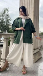 مانتو جیب پاکتی تابستانه کد 1341 - Image 12