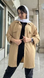 مانتو کراش دو جیب کد 1358 - Image 7