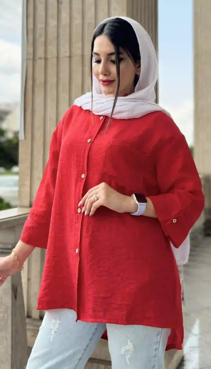 مانتو تک جیب کرسپو کد 1360 - Image 12