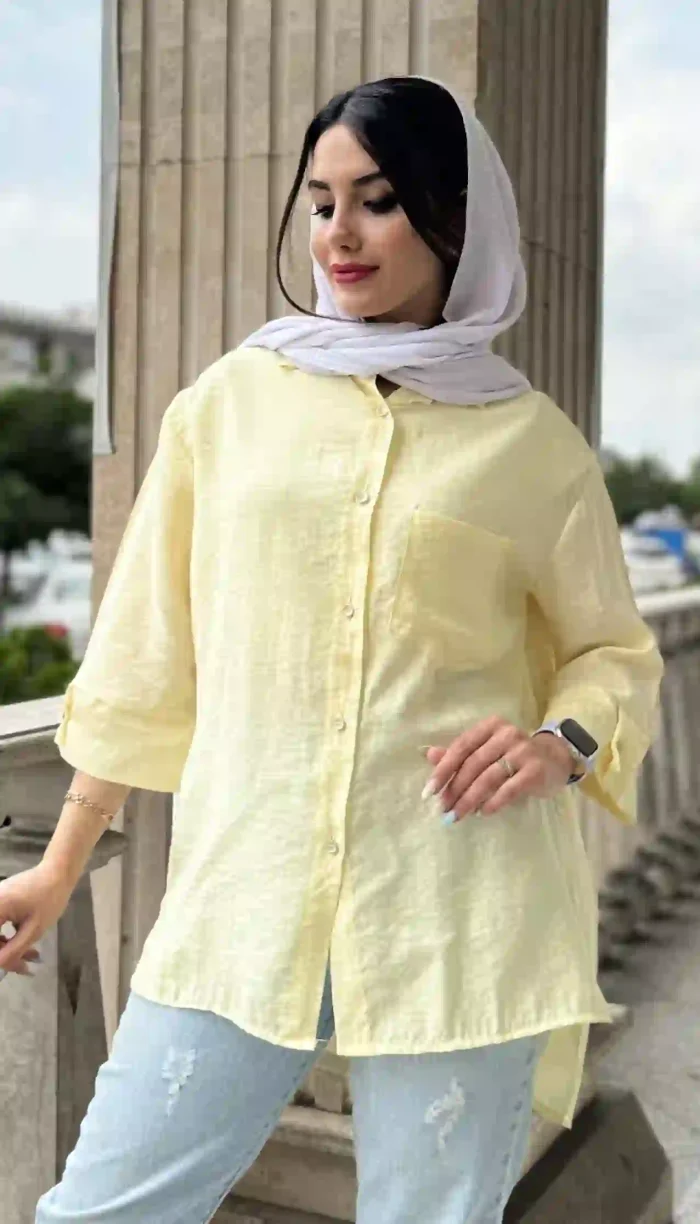 مانتو تک جیب کرسپو کد 1360 - Image 3