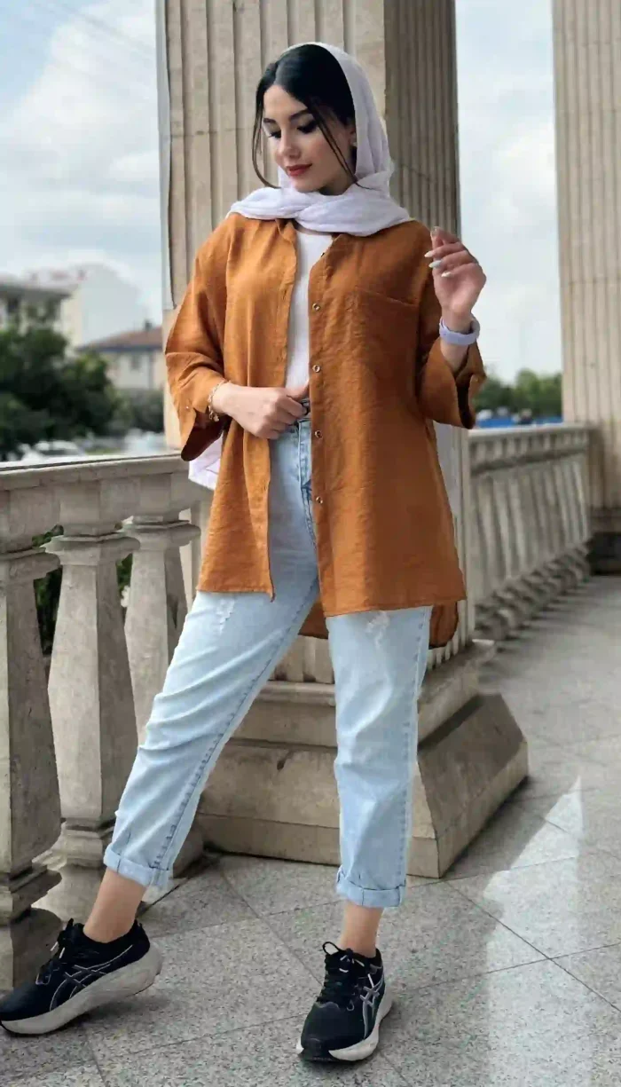 مانتو تک جیب کرسپو کد 1360 - Image 5