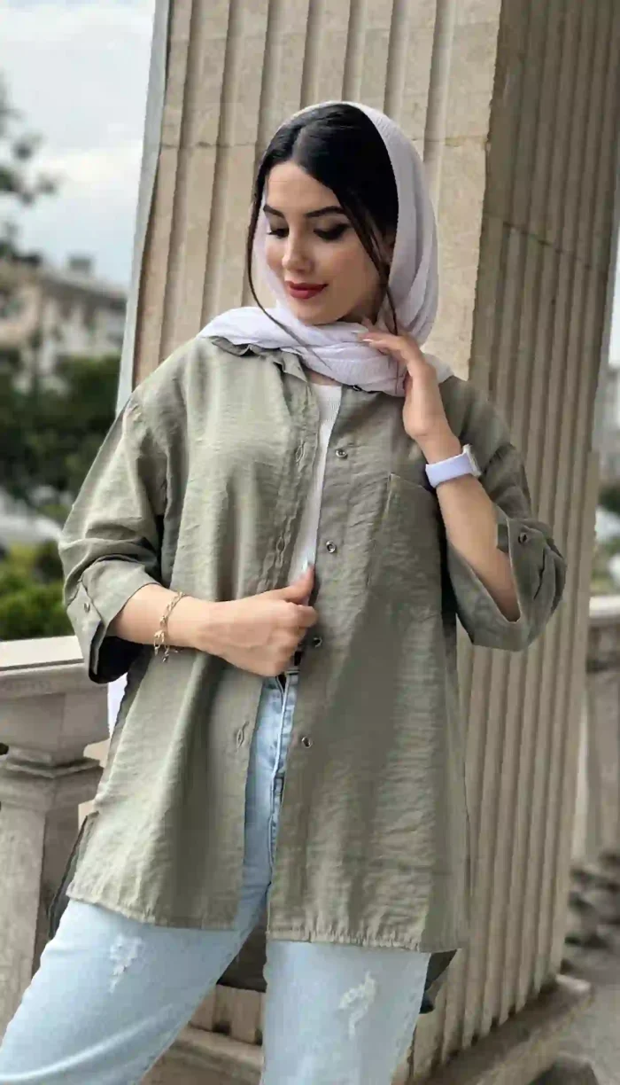 مانتو تک جیب کرسپو کد 1360 - Image 8