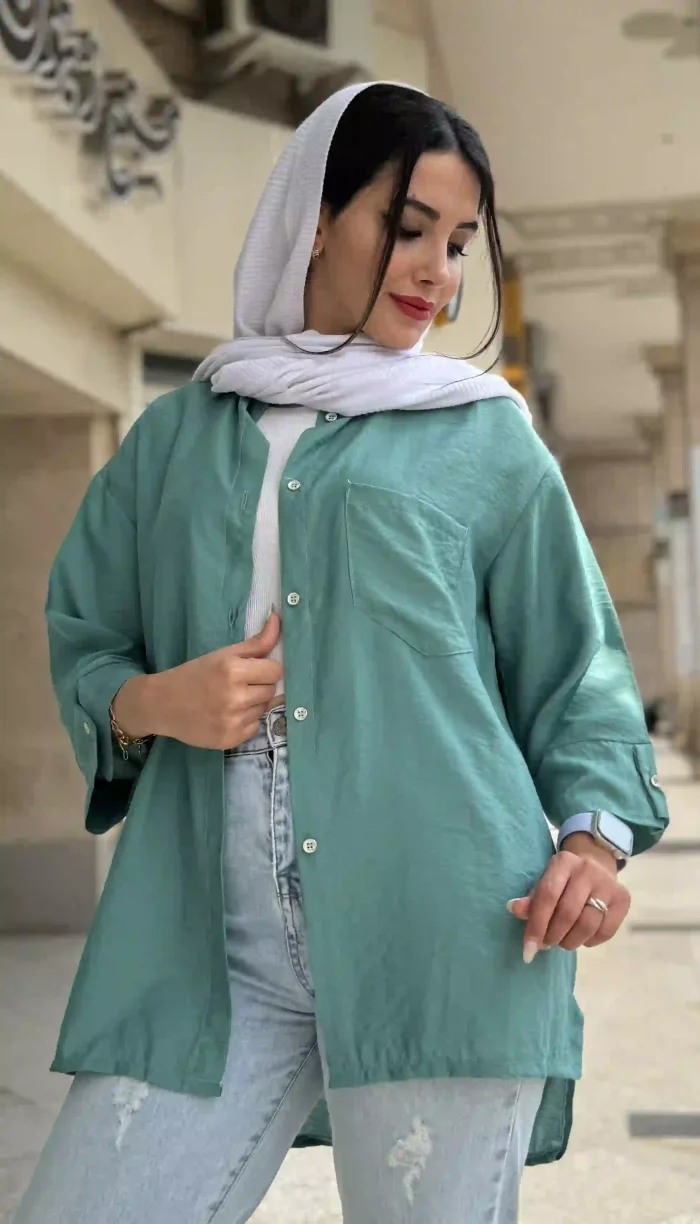 مانتو تک جیب کرسپو کد 1360 - Image 2