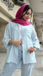 مانتو تک جیب کرسپو کد 1360 - Image 4