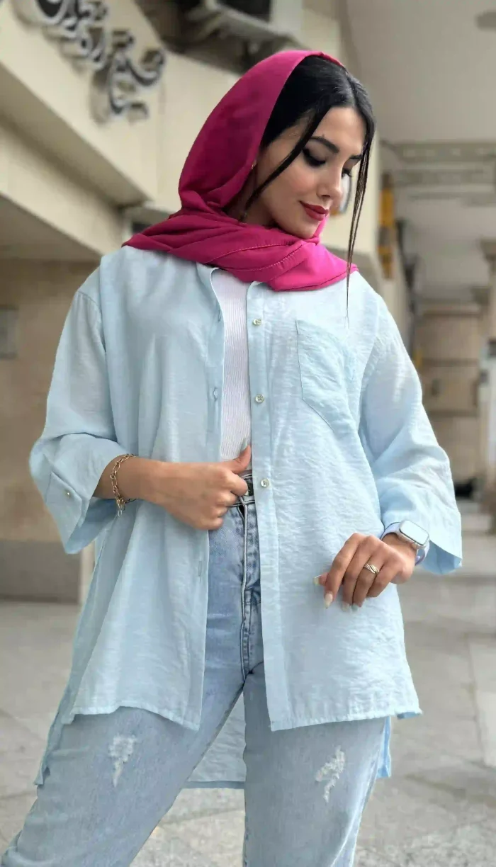 مانتو تک جیب کرسپو کد 1360 - Image 4