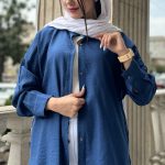 مانتو شومیزی کرسپو جلو دکمه کد 1368