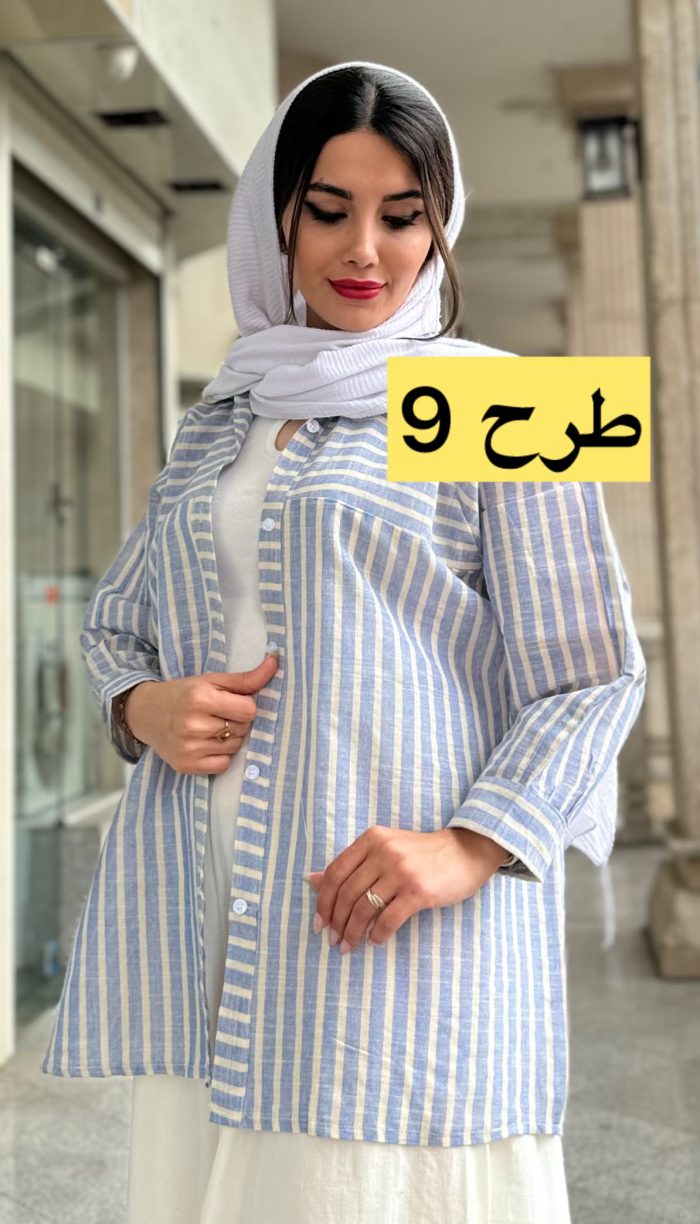 مانتو لینن پشت پیله کد 1371 - Image 10