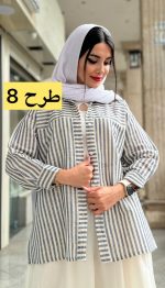 مانتو لینن پشت پیله کد 1371 - Image 9