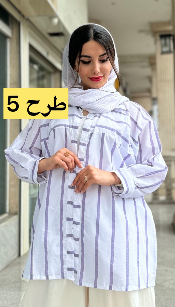 مانتو لینن پشت پیله کد 1371 - Image 6