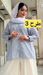 مانتو لینن پشت پیله کد 1371 - Image 4