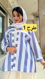 مانتو لینن پشت پیله کد 1371 - Image 2