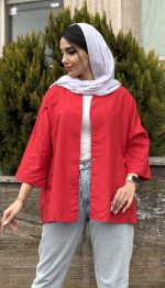 مانتو شومیزی رنگی کد 1432 - Image 12