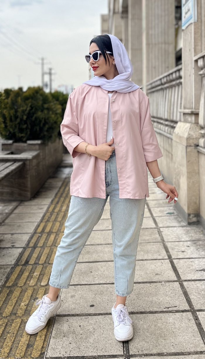 مانتو شومیزی رنگی کد 1432 - Image 14