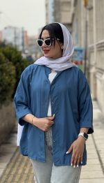 مانتو شومیزی رنگی کد 1432 - Image 10