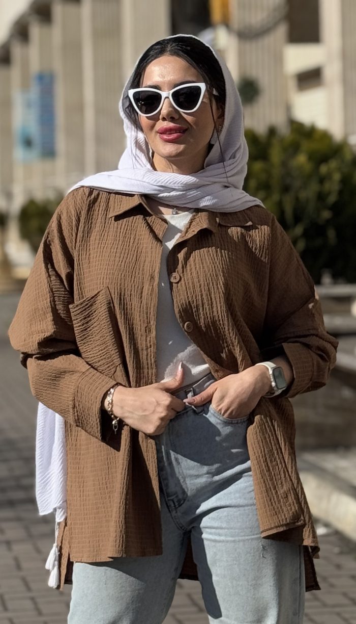 مانتو تک جیب اطلس کد 1429 - Image 9