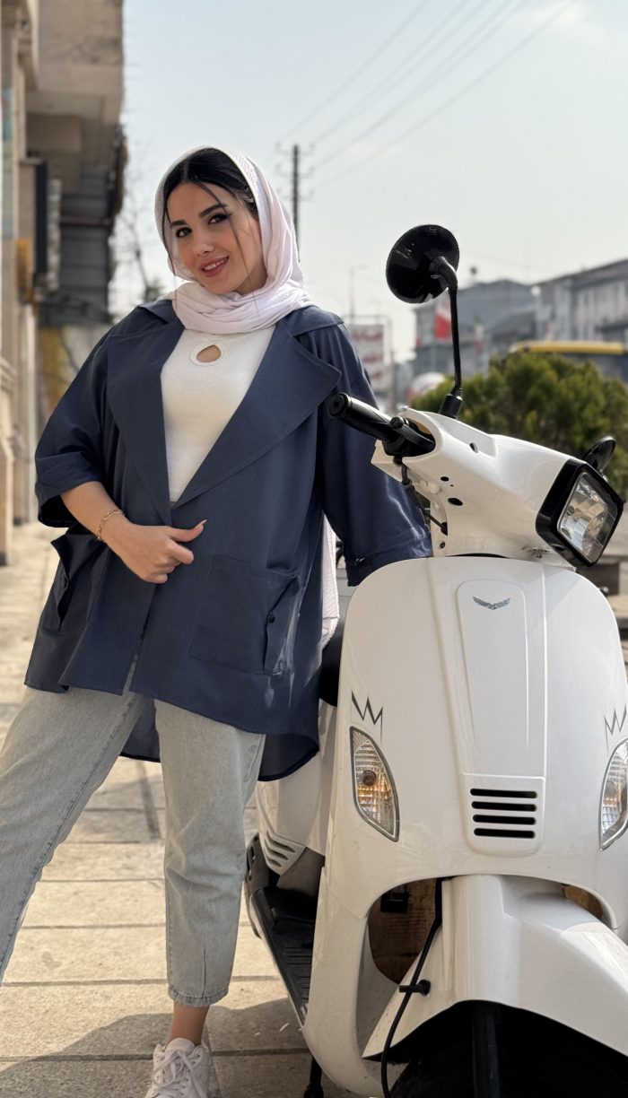 مانتو جیب پاکتی کد 1438 - Image 7