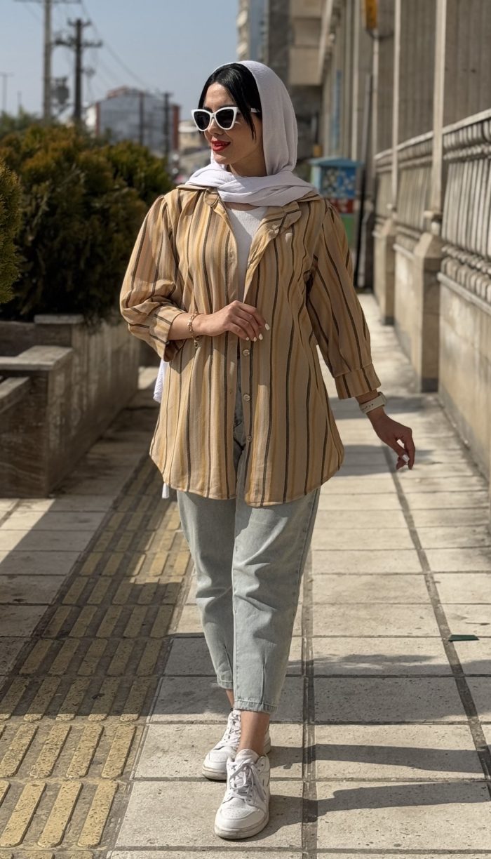 مانتو مراکشی جلو دکمه پارت 2 کد 1460 - Image 17