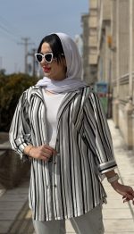 مانتو مراکشی جلو دکمه پارت 2 کد 1460 - Image 9