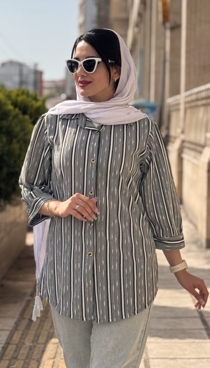 مانتو مراکشی جلو دکمه پارت 2 کد 1460